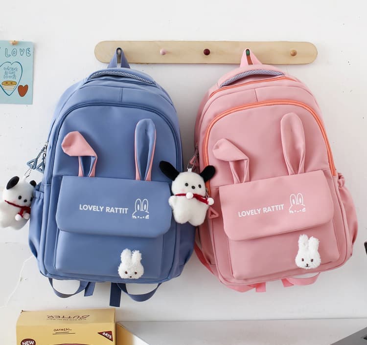 Rabbit Ears School Backpack Set — Pink, 4 Pieces — product image 5