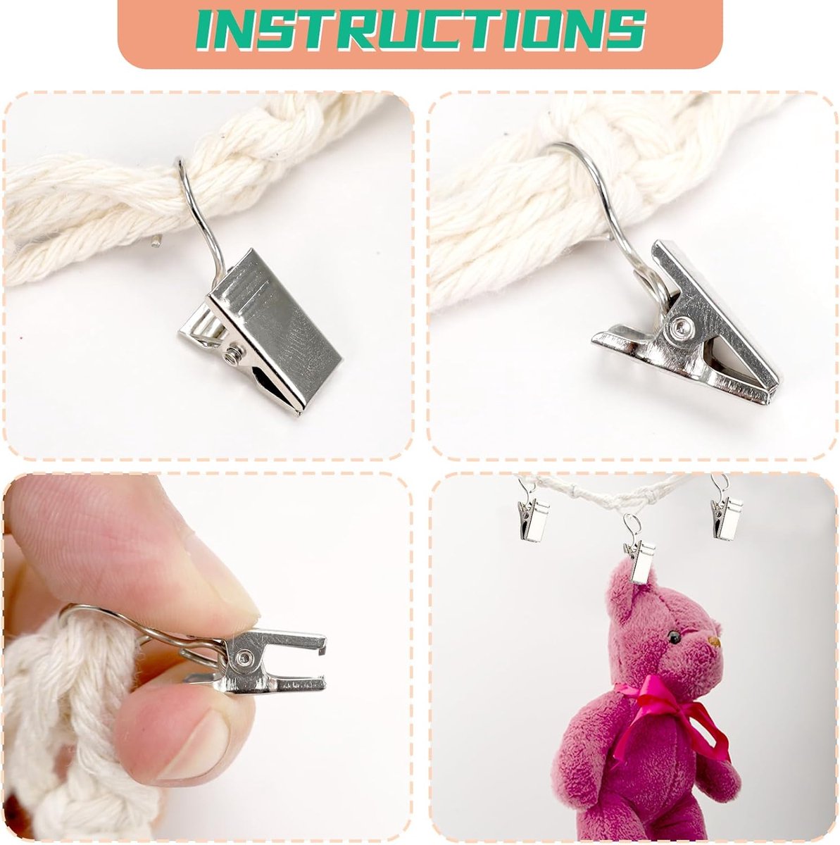 Hanging Plush Toy Storage Chains — 2-Piece Set — product image 3