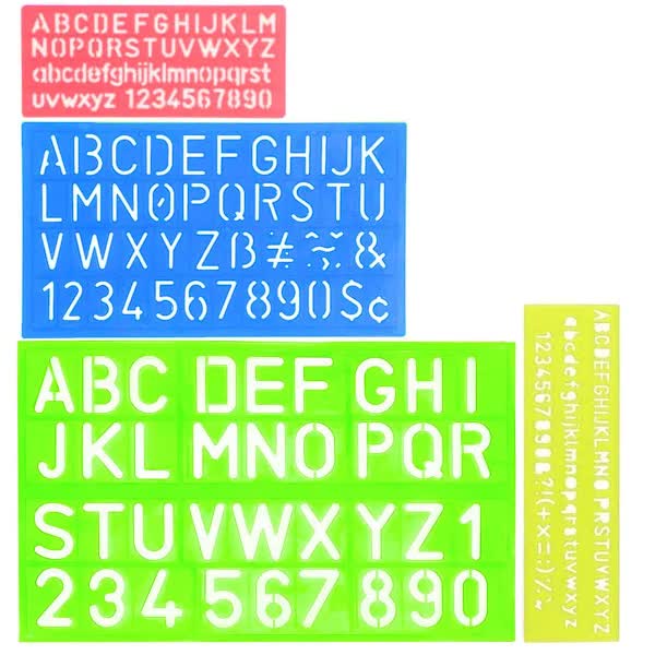 Letter & Number Stencils — 4-Piece Set — product image 1