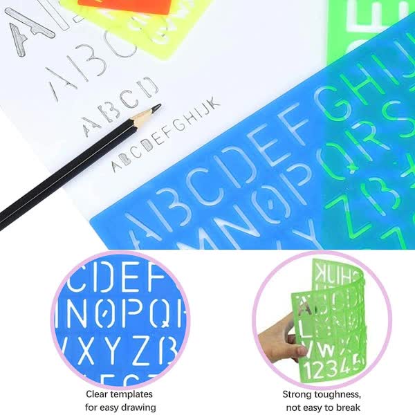 Letter & Number Stencils — 4-Piece Set — product image 4
