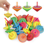 Mini Wooden Spinning Tops — 30-Pack — product image 1