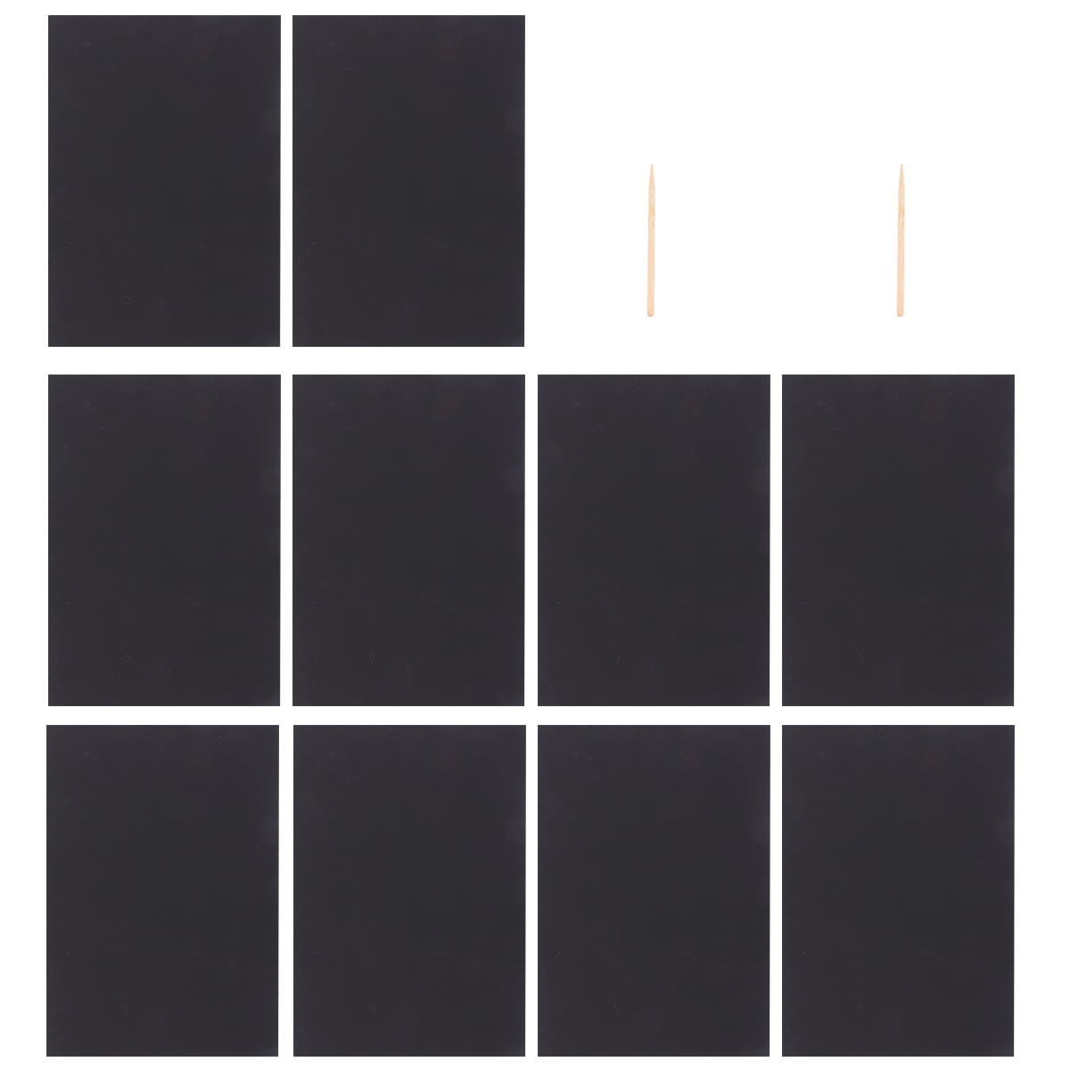 20-Piece Black Scratch Art Paper Set – 30 × 21cm — product image 1