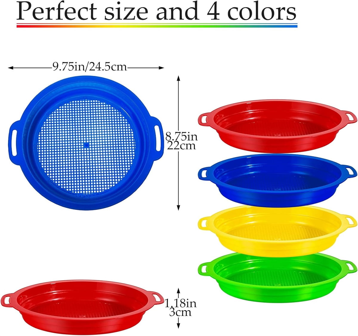 Plastic Sand Sifters — 4-Pack — product image 2