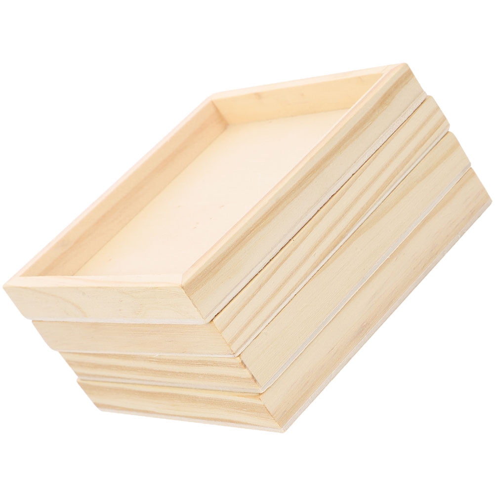 Wooden Puzzle & Building Block Storage Boxes — 4-Piece Set — product image 1