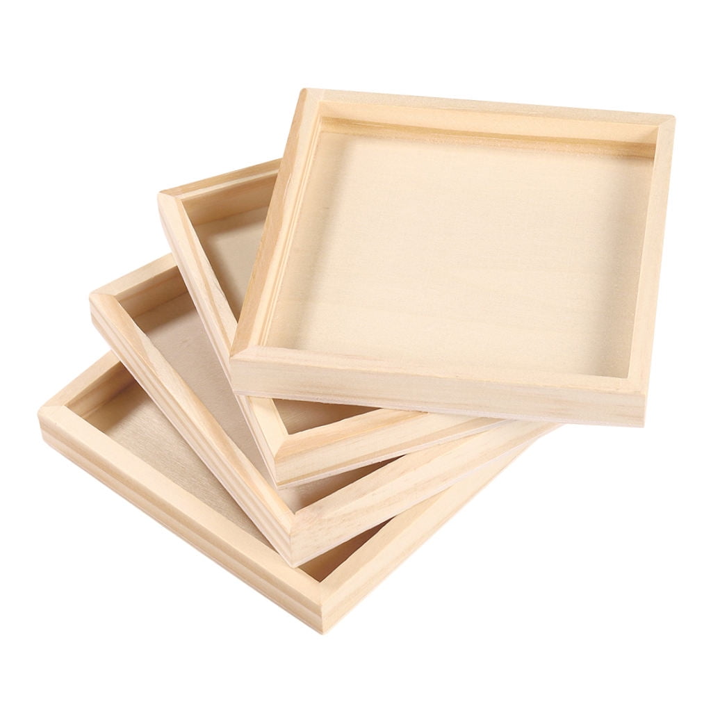 Wooden Puzzle & Building Block Storage Boxes — 4-Piece Set — product image 4