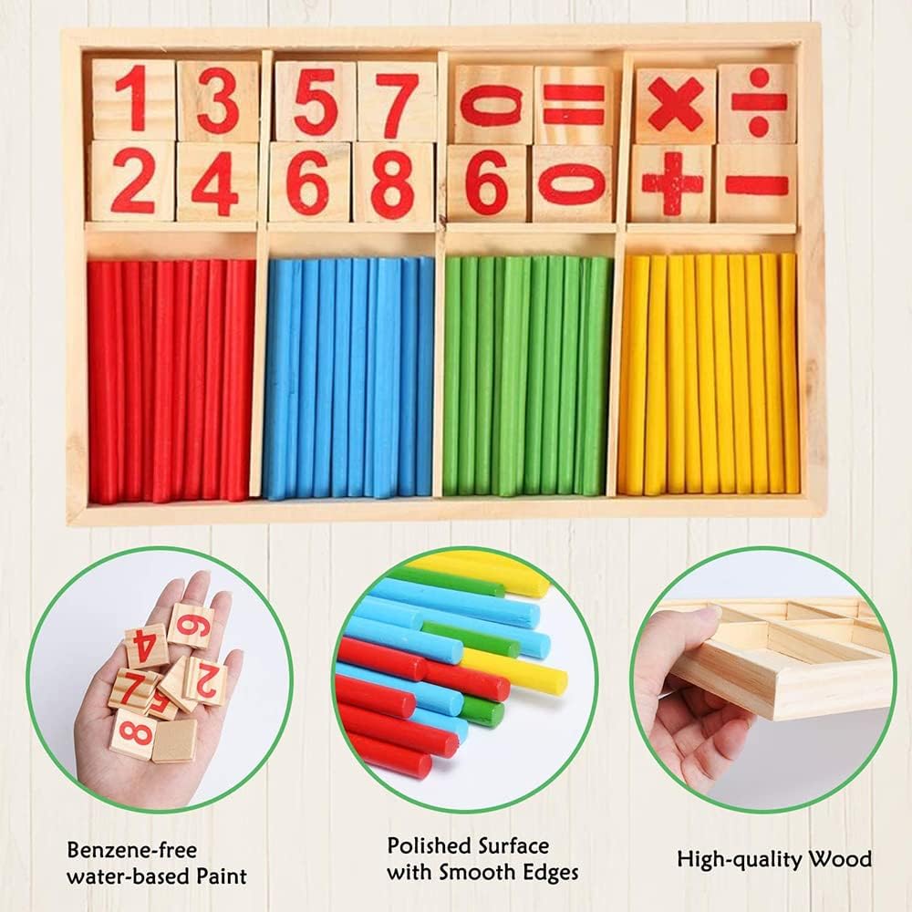 Wooden Counting Sticks & Number Blocks — product image 4