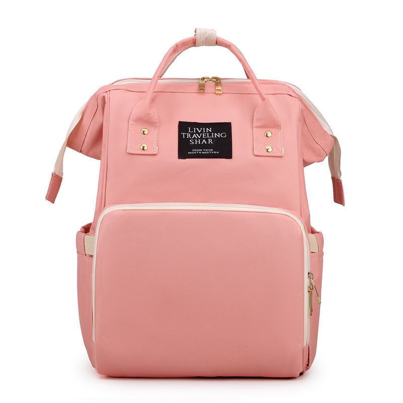 Nylon Backpack with Separate Wet & Dry Sections — Pink — product image 1