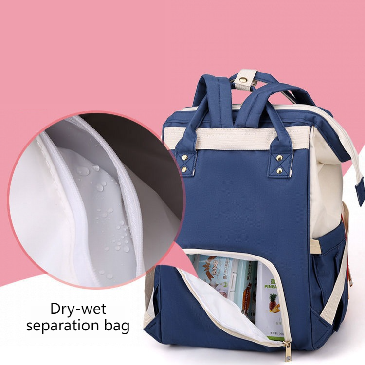 Nylon Backpack with Separate Wet & Dry Sections — Pink — product image 4