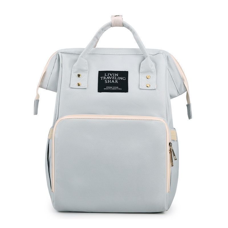Nylon Backpack with Separate Wet & Dry Sections — Grey — product image 1