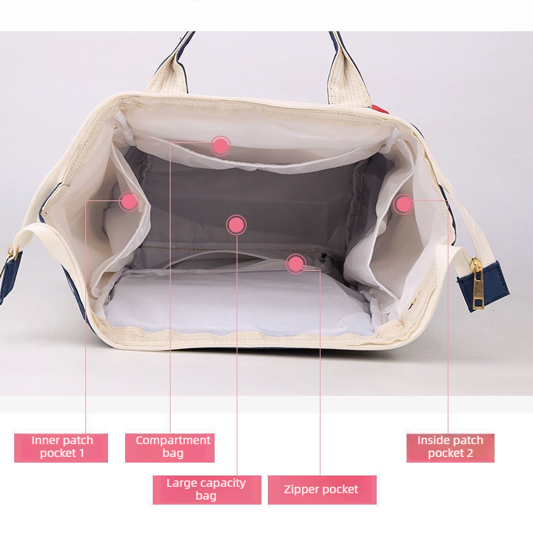 Nylon Backpack with Separate Wet & Dry Sections — Grey — product image 3