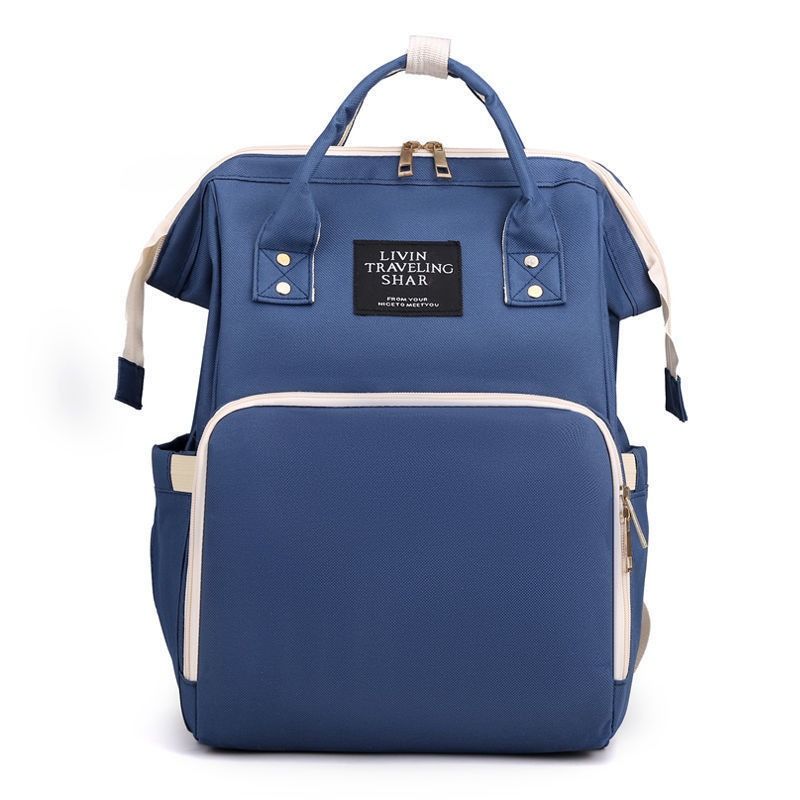 Nylon Backpack with Separate Wet & Dry Sections — Blue — product image 1