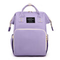 Nylon Backpack with Separate Wet & Dry Sections — Light Purple — product image 1
