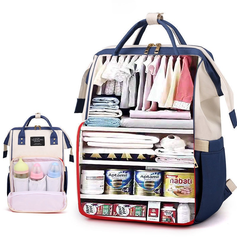 Nylon Backpack with Separate Wet & Dry Sections — Light Purple — product image 7
