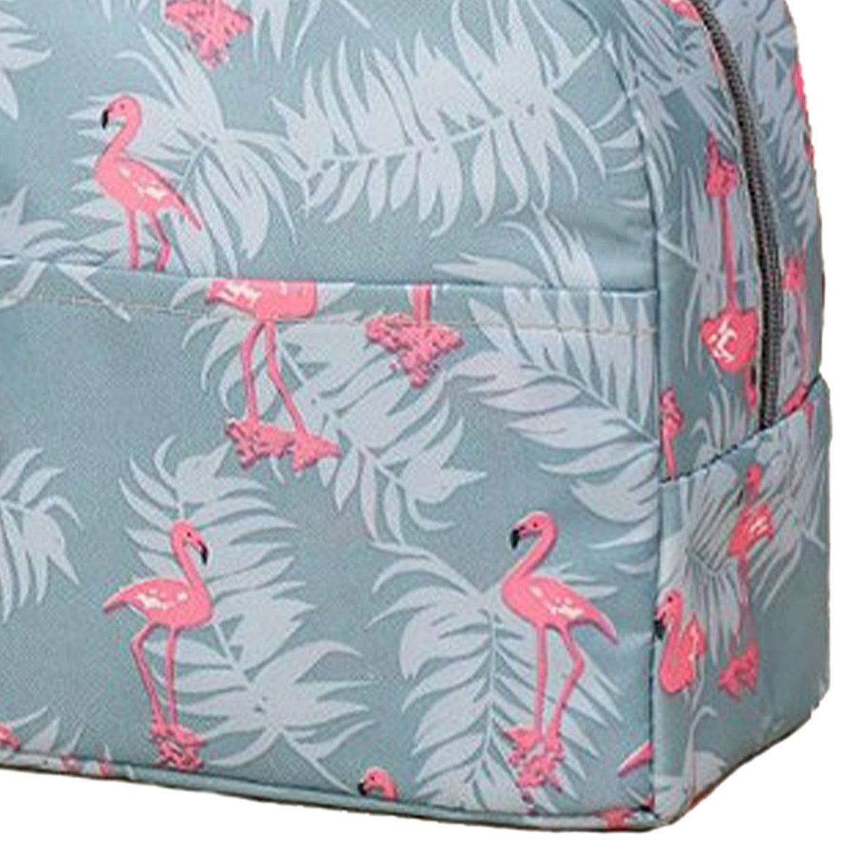 Insulated Flamingo Lunch Bag — Grey — product image 7