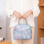 Insulated Flamingo Lunch Bag — Grey — product image 12