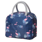 Insulated Flamingo Lunch Bag — Navy Blue — product image 1