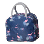 Insulated Flamingo Lunch Bag — Navy Blue — product image 4