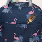 Insulated Flamingo Lunch Bag — Navy Blue — product image 13
