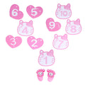Pink Number Hopscotch Floor Stickers – 10 Numbers — product image 1