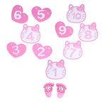 Pink Number Hopscotch Floor Stickers – 10 Numbers — product image 1