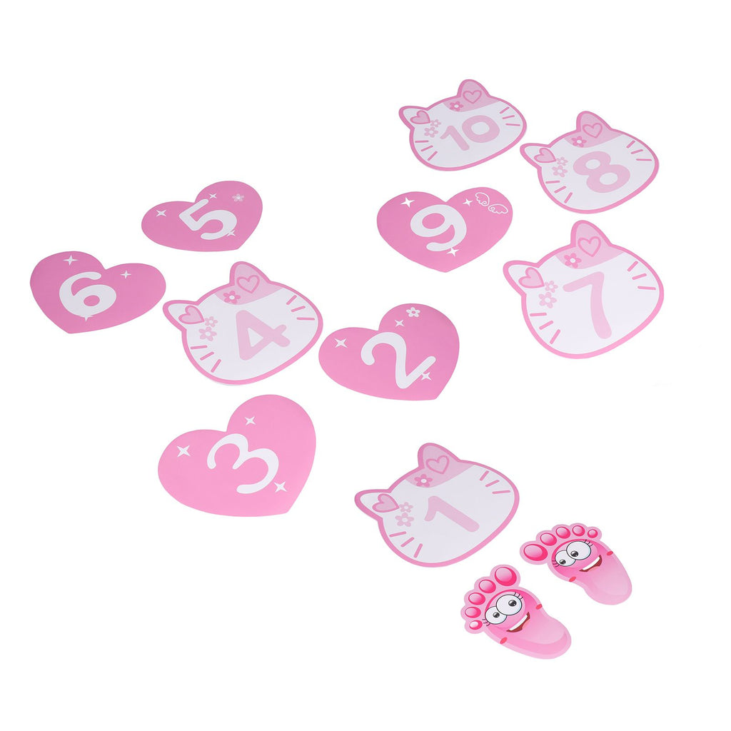Pink Number Hopscotch Floor Stickers – 10 Numbers — product image 8