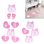 Pink Number Hopscotch Floor Stickers – 10 Numbers — product image 12