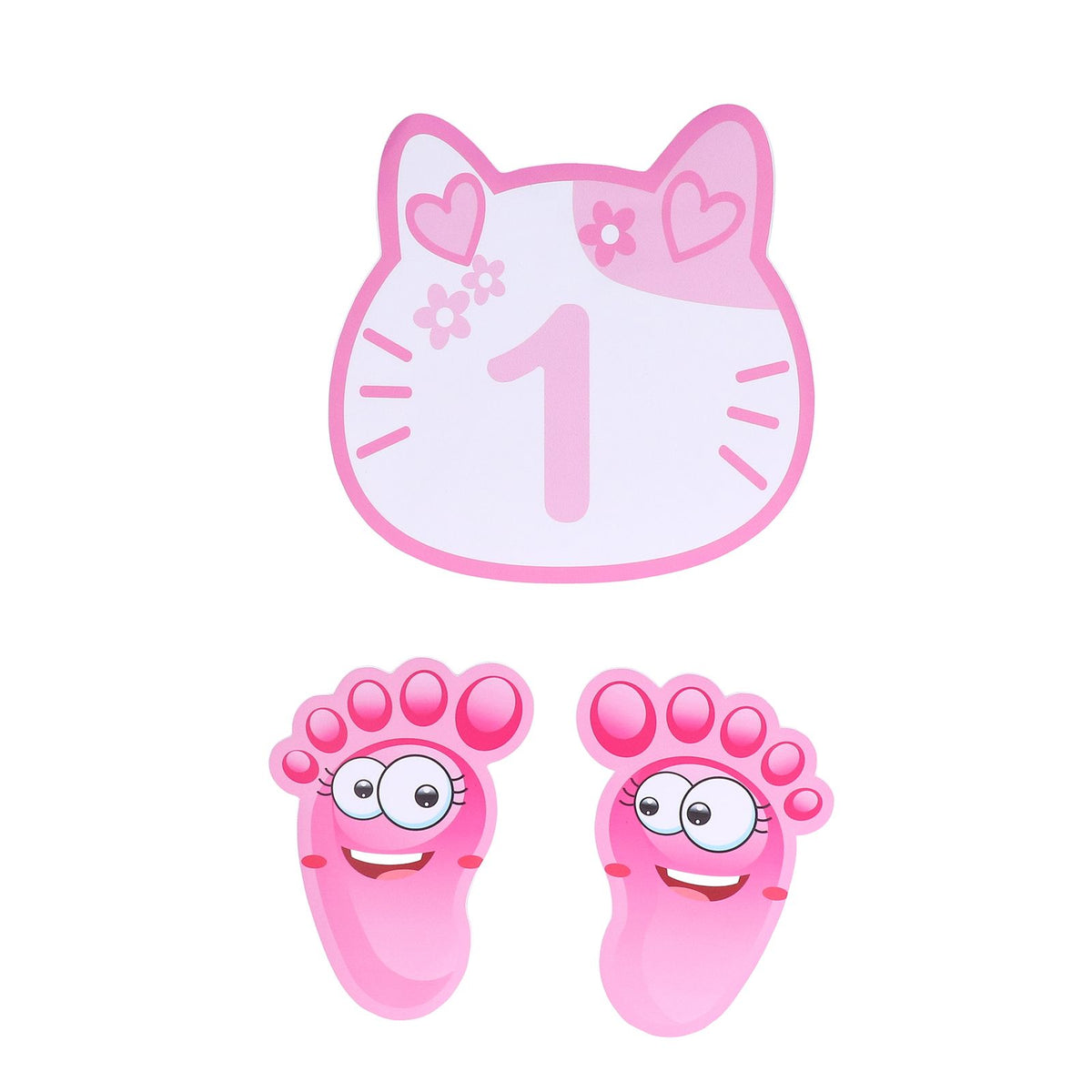 Pink Number Hopscotch Floor Stickers – 10 Numbers — product image 13