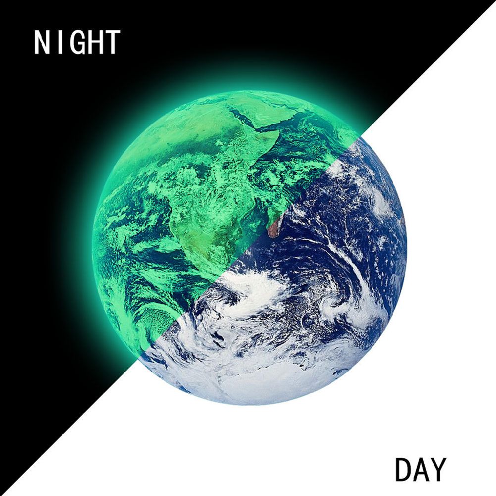 30cm Glow-in-the-Dark Earth Wall Sticker — product image 3