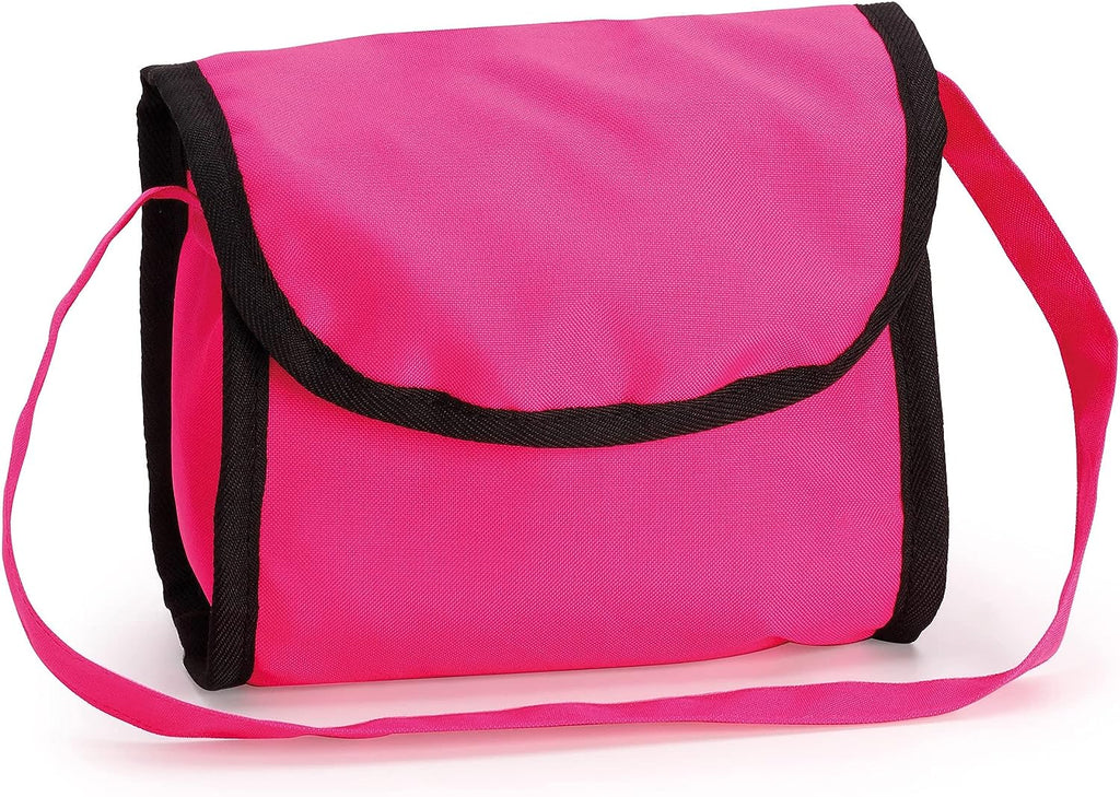 Folding Dolls' Pram with Adjustable Handle & Bag — Pink — product image 3