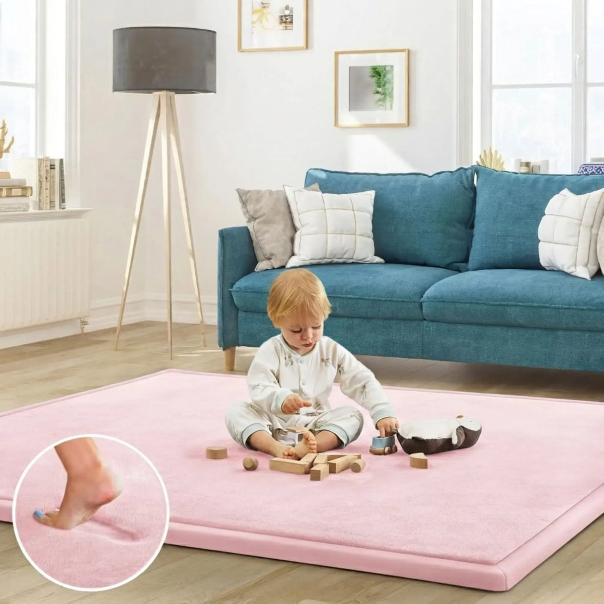 CARLA HOME Foam Play Mat — Pink, 100 × 150 cm — product image 1