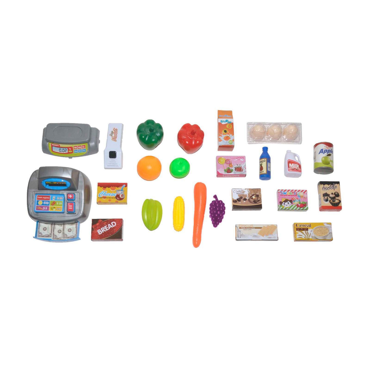 Kids' Pretend Supermarket with Cash Register & Trolley — product image 3
