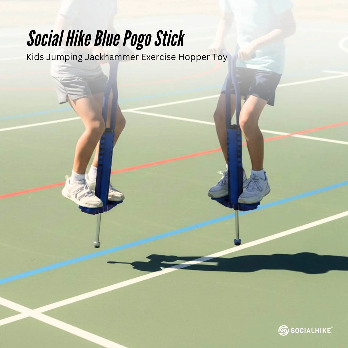Social Hike Kids' Pogo Stick — Blue — product image 2