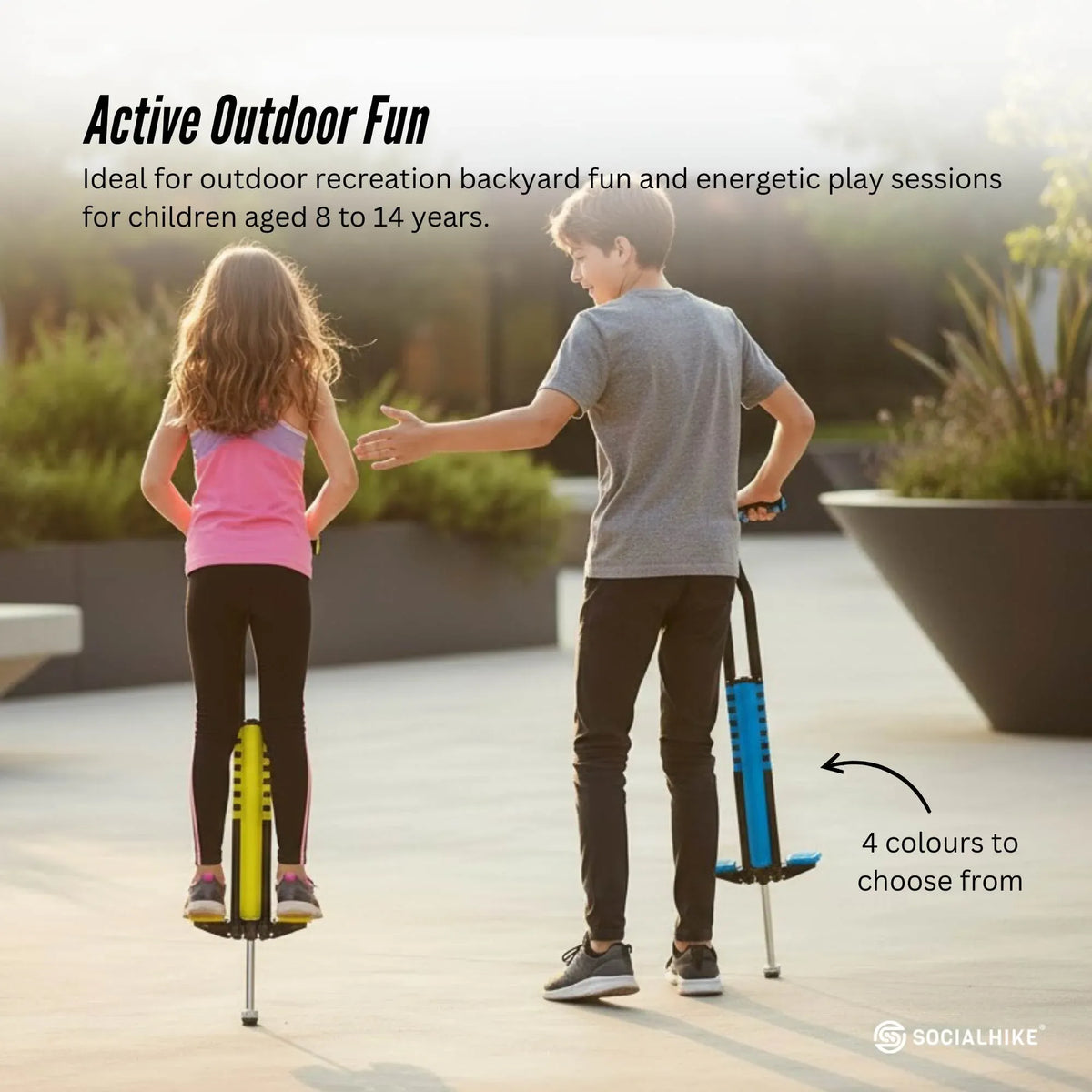 Social Hike Kids' Pogo Stick — Blue — product image 4