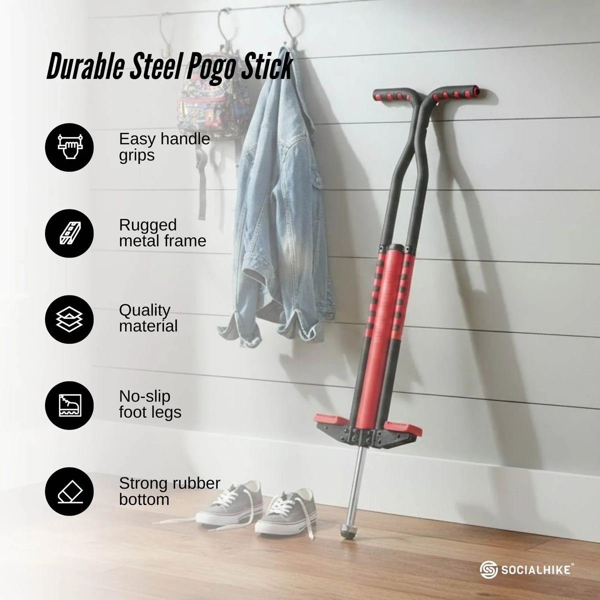 Social Hike Kids' Pogo Stick — Blue — product image 5