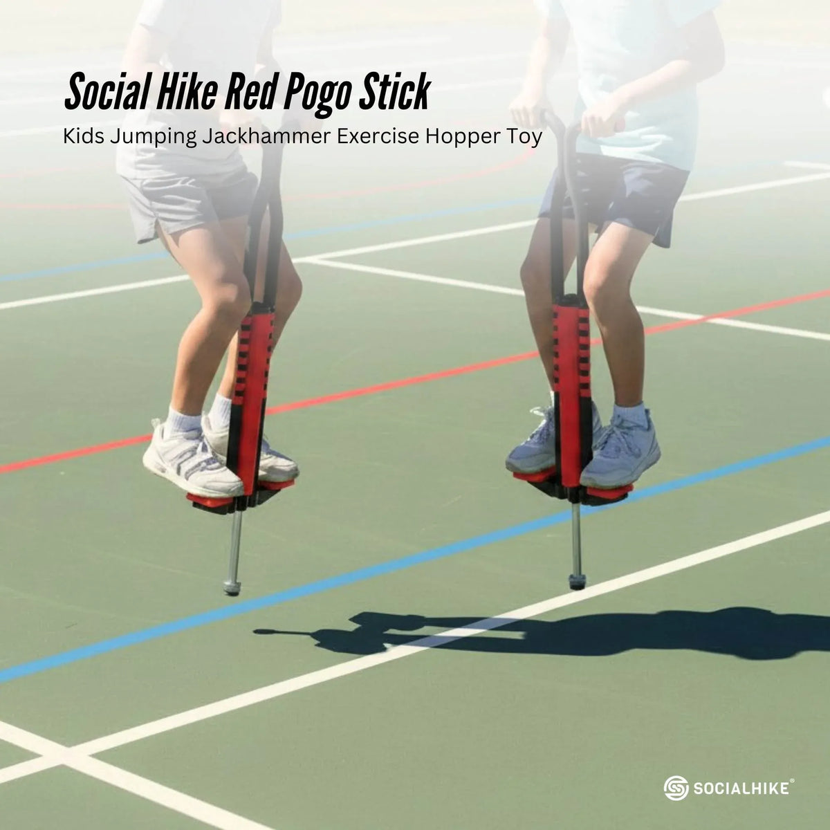 Social Hike Kids' Pogo Stick — Red — product image 2