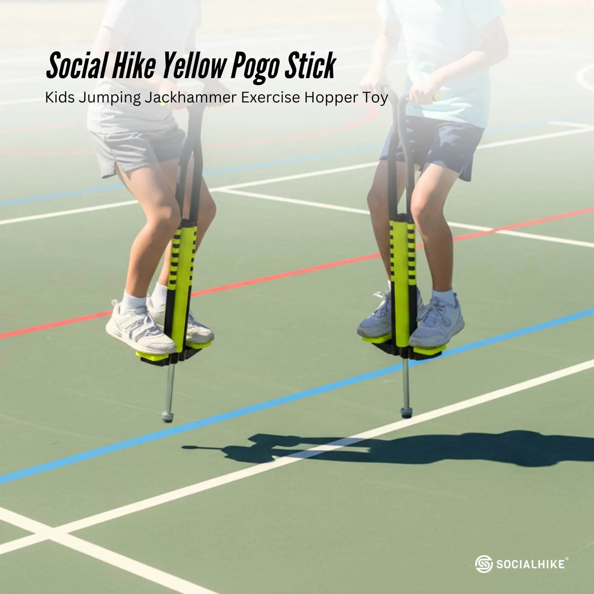 Social Hike Kids' Pogo Stick — Yellow — product image 2