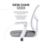NOVA Kids' Study Chair with Footrest — Grey — product image 3