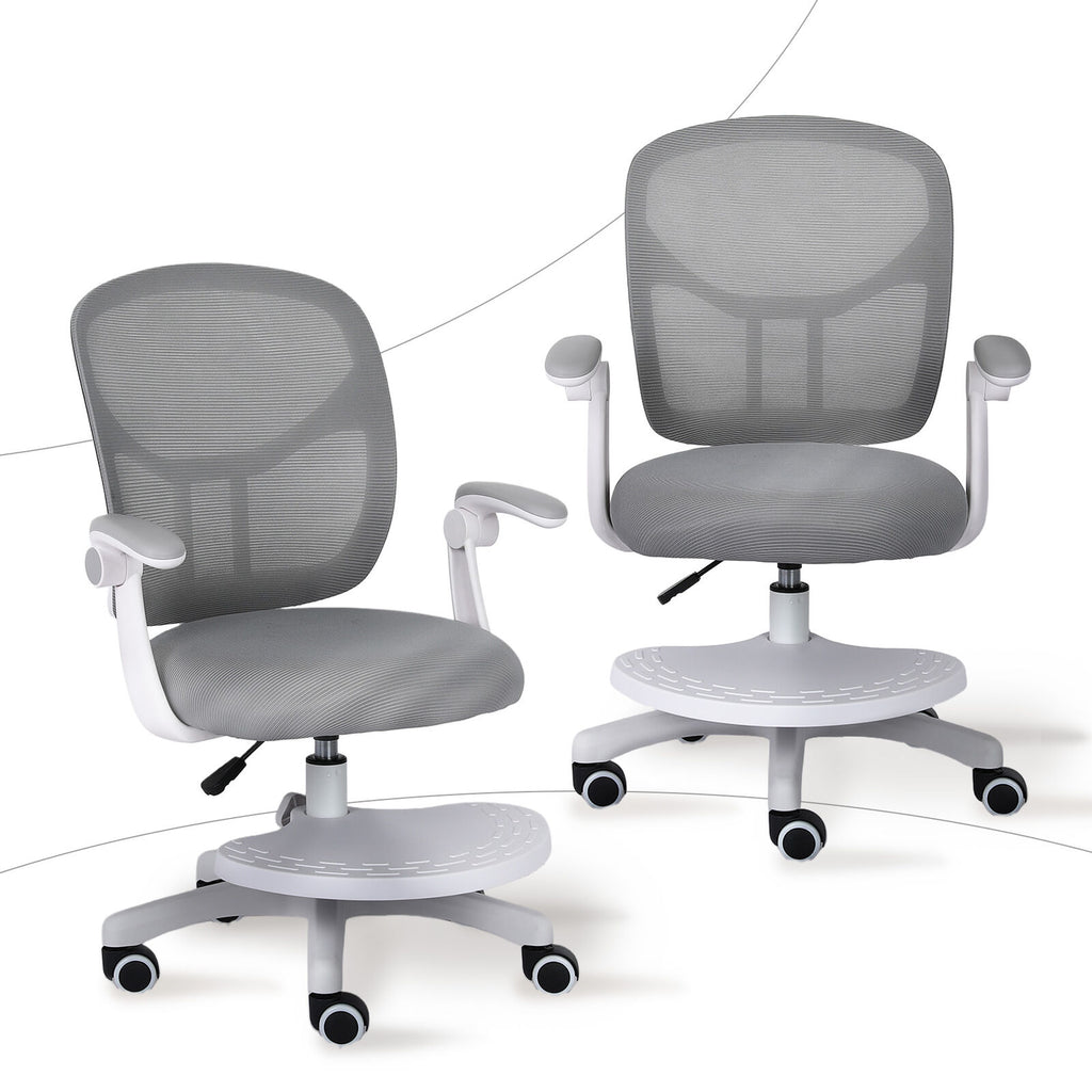 NOVA Kids' Study Chair with Footrest — Grey — product image 4