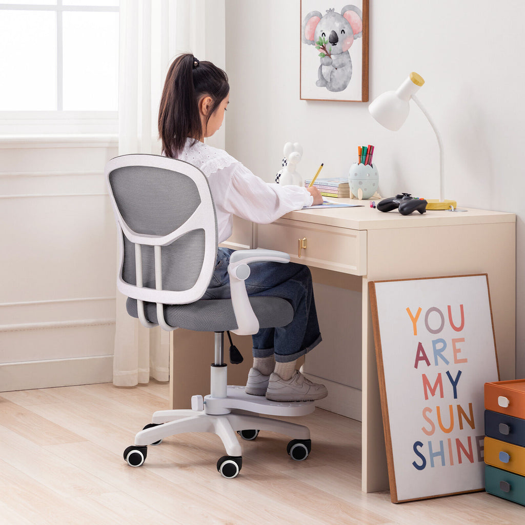 NOVA Kids' Study Chair with Footrest — Grey — product image 5