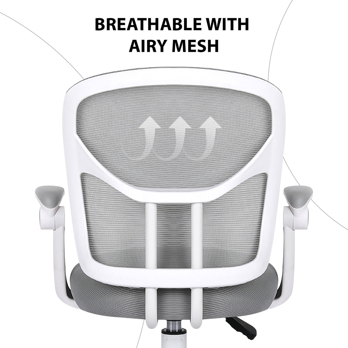 NOVA Kids' Study Chair with Footrest — Grey — product image 8