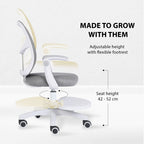 NOVA Kids' Study Chair with Footrest — Grey — product image 9