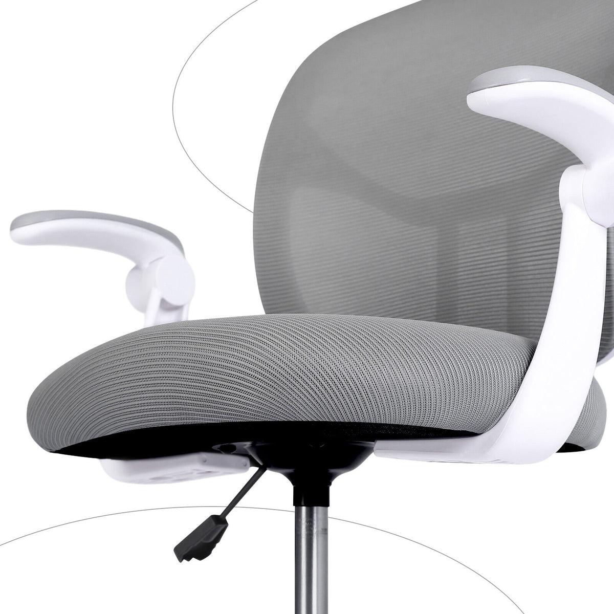 NOVA Kids' Study Chair with Footrest — Grey — product image 10