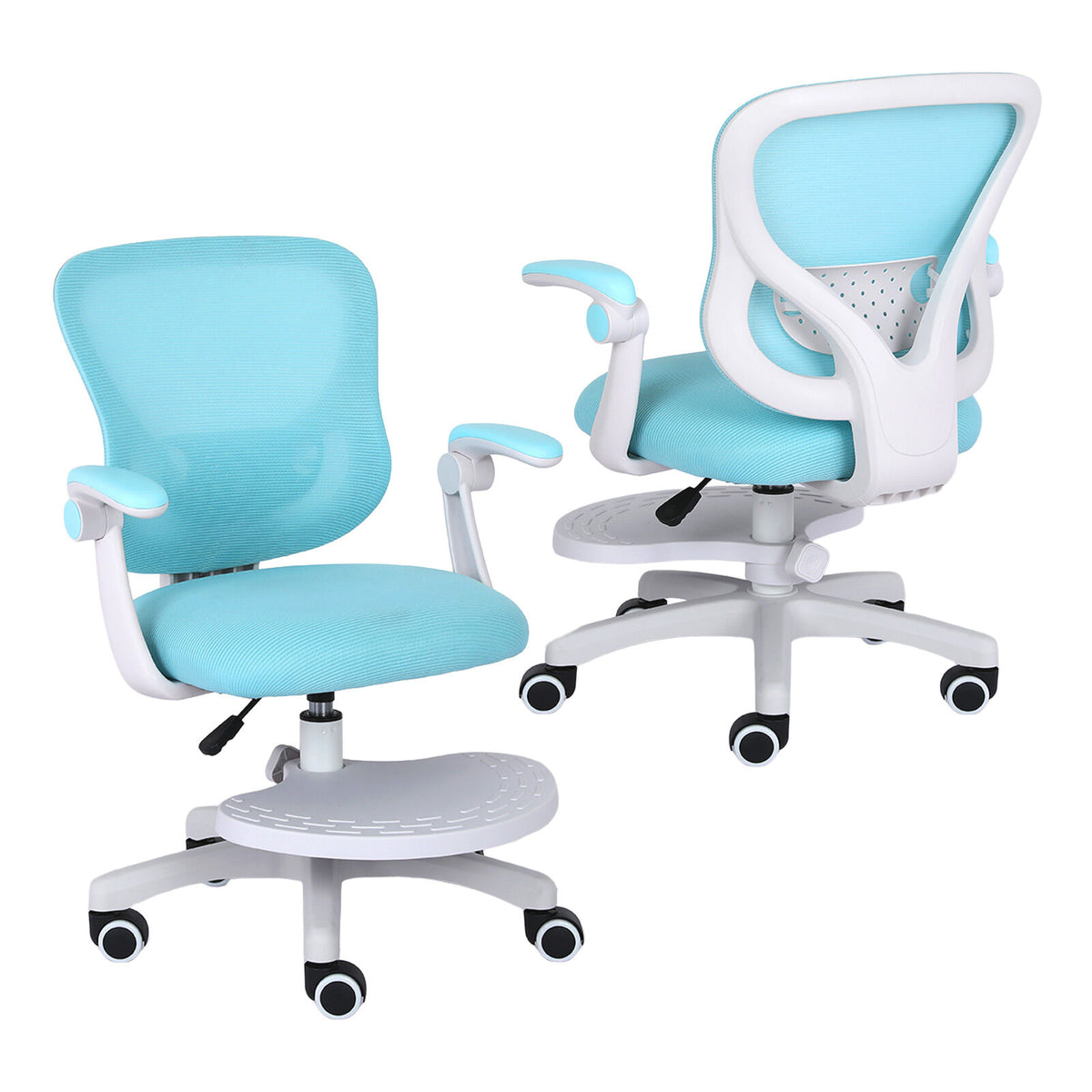 CILO Kids' Study Chair with Footrest — Blue — product image 1