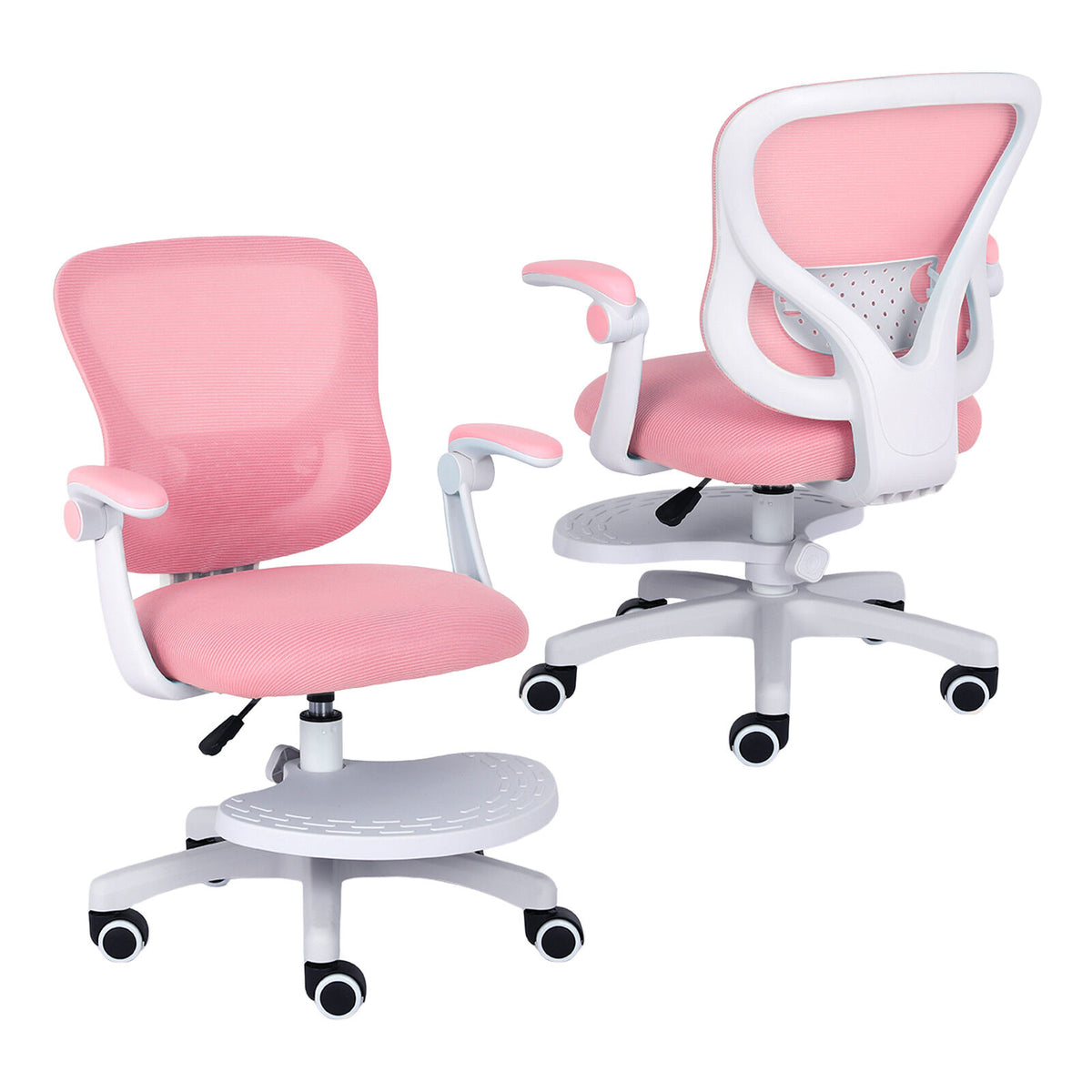 CILO Kids' Study Chair with Footrest — Pink — product image 1