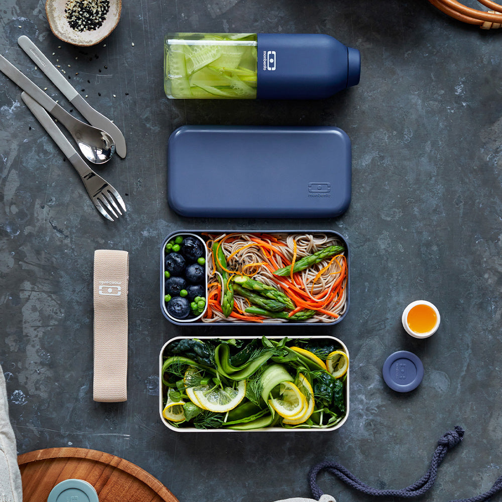 Monbento MB Original Bento Box - Blue Natural — product image 2