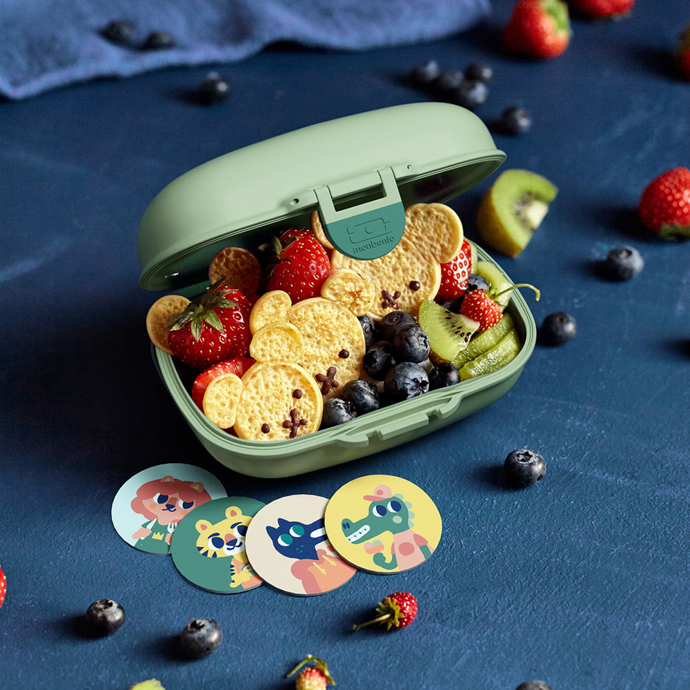 Monbento MB Gram Kids Snack Box - Green Forest — product image 2