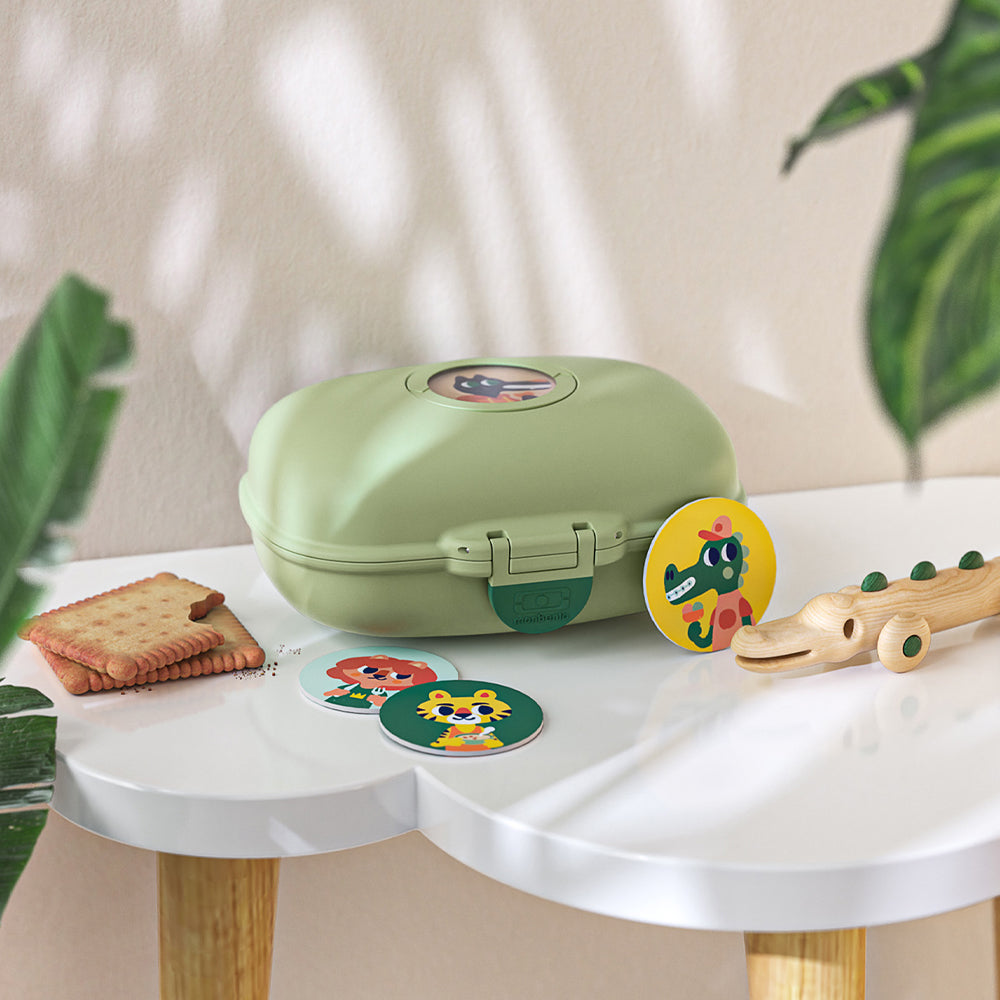 Monbento MB Gram Kids Snack Box - Green Forest — product image 4