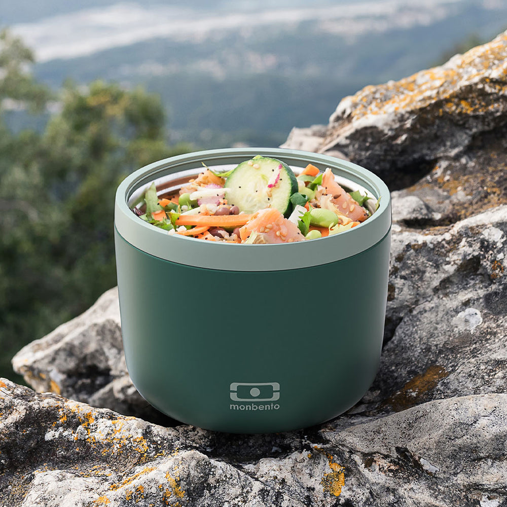 Monbento MB Element Insulated Bento Box - Bi-Colour Green — product image 2