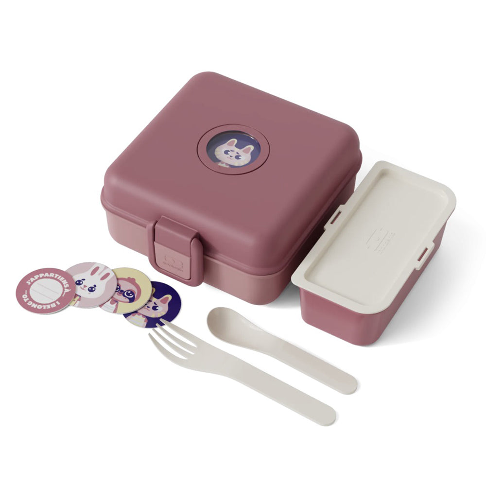 Monbento MB Sandwich Lunch Box Snacky - Pink Blush — product image 4