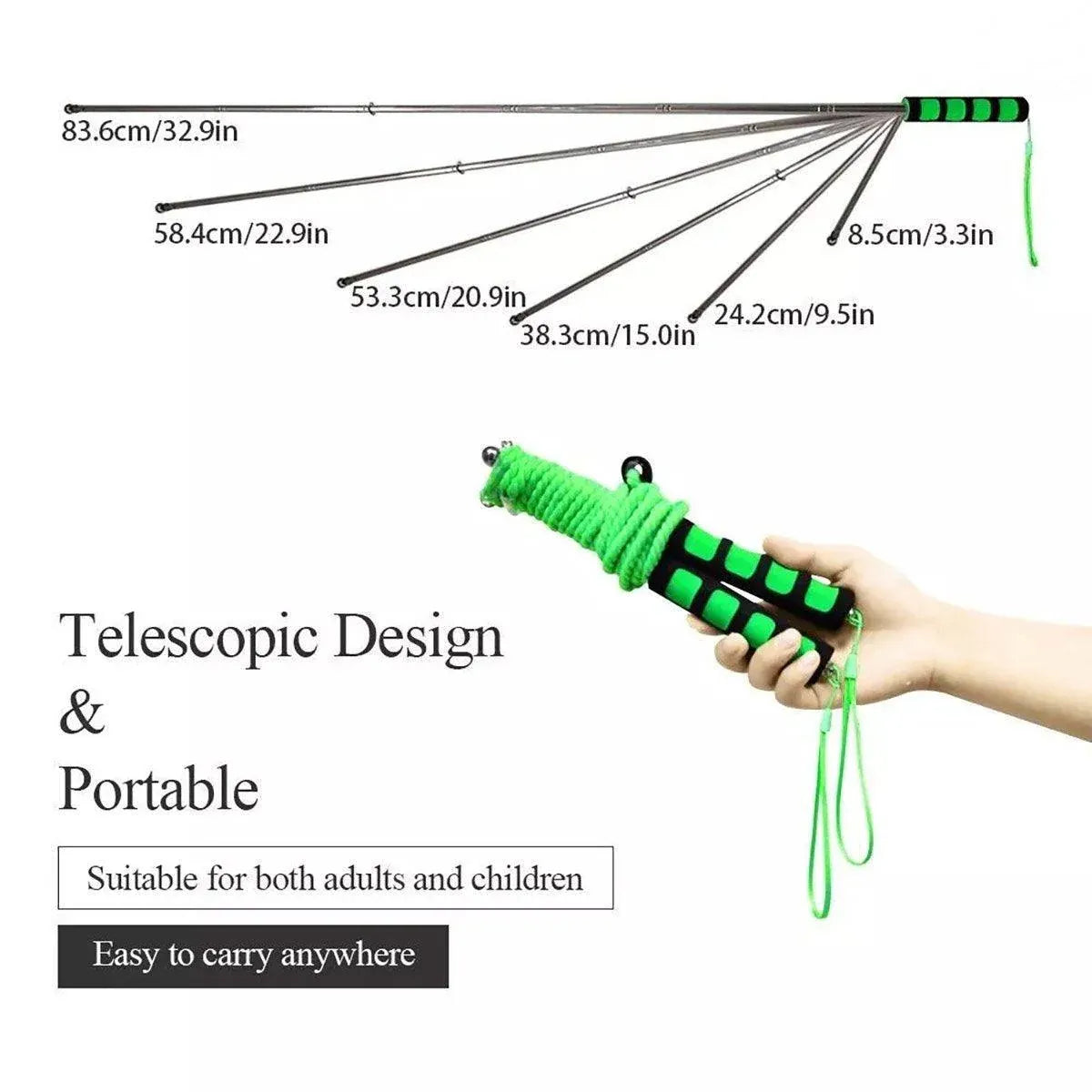 Giant Bubble Rope & Pole Set — Green — product image 8